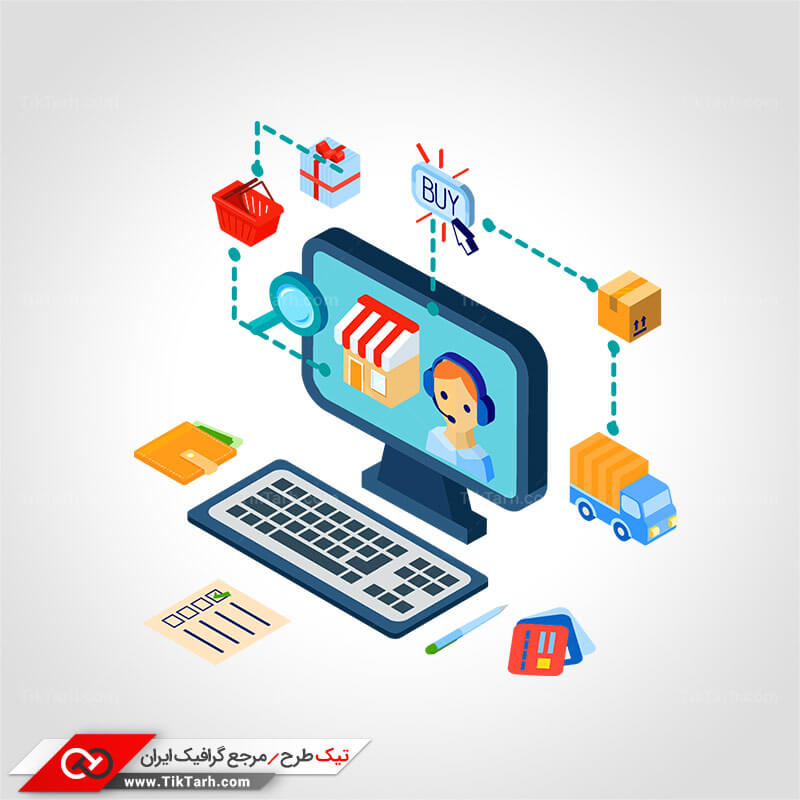 دانلود کلیپ آرت فروشگاه اینترنتی
