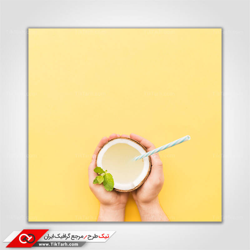 دانلود تصویر با کیفیت شیر نارگیل طبیعی