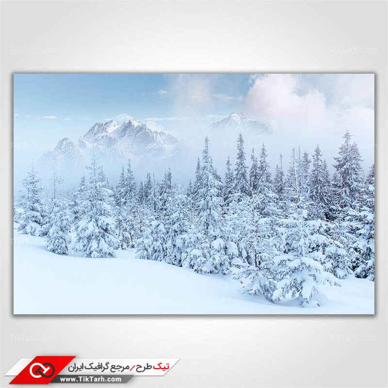 دانلود تصویر با کیفیت طبیعت برفی