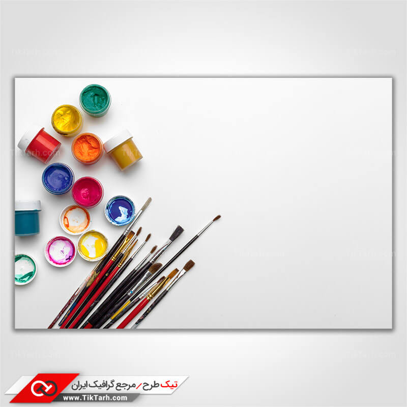 دانلود تصویر لارج فرمت گواش و قلم ها