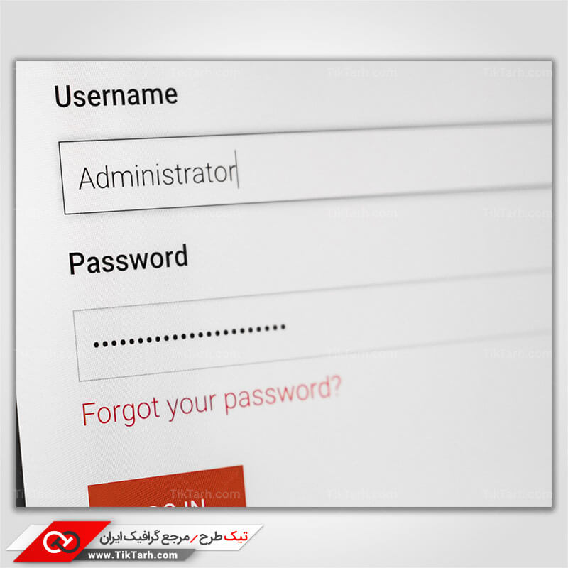 تصویر با کیفیت لاگین