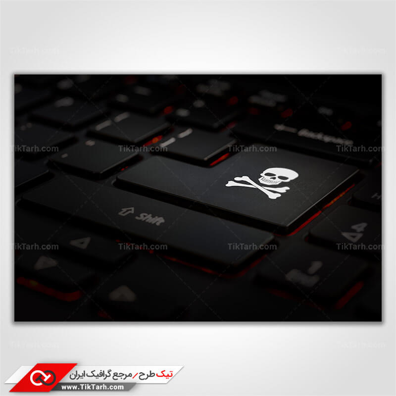 دانلود تصویر با کیفیت کلید اینتر با طرح ویروس