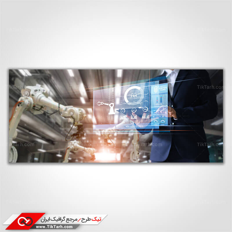 دانلود عکس با کیفیت فضای مجازی و ربات ها