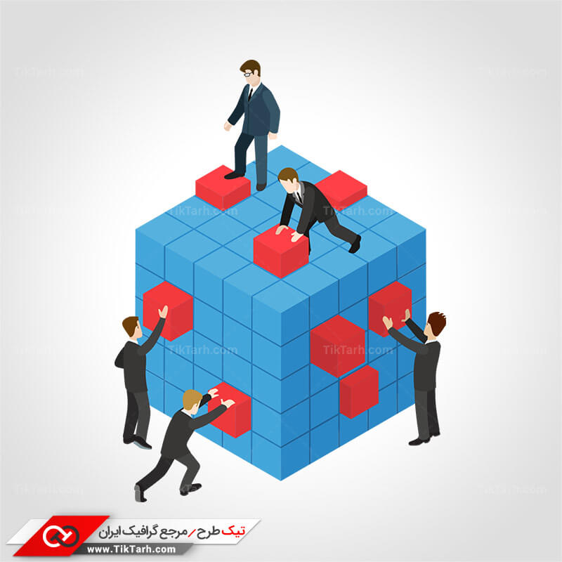 طرح لایه باز کلیپ آرت همکاری