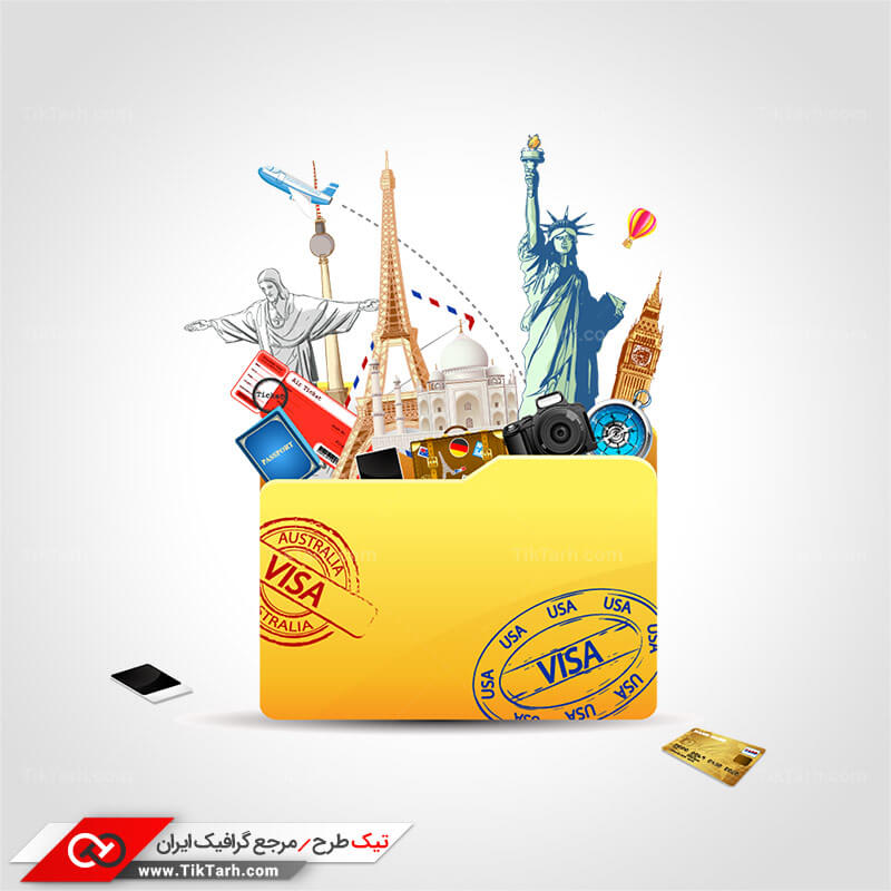 دانلود کلیپ آرت ویزا و جهانگردی