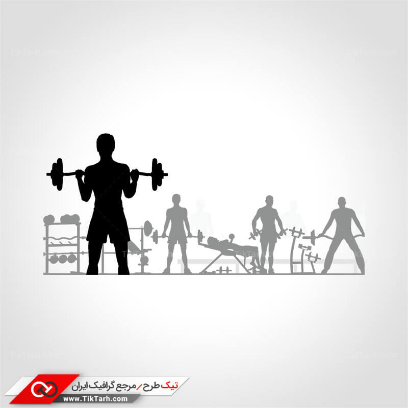 طرح گرافیکی باشگاه بدنسازی