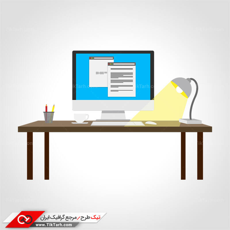 دانلود کلیپ آرت با طرح کامپیوتر