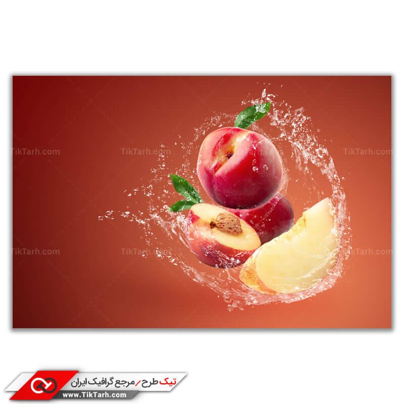 طرح لایه باز پس زمینه طرح هلو