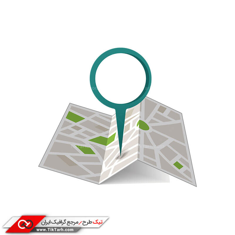 طرح لایه باز کلیپ آرت مکان یاب