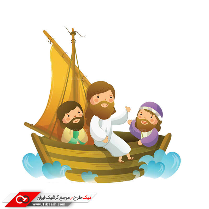 طرح آماده کلیپ آرت مذهبی کشتی حضرت نوح