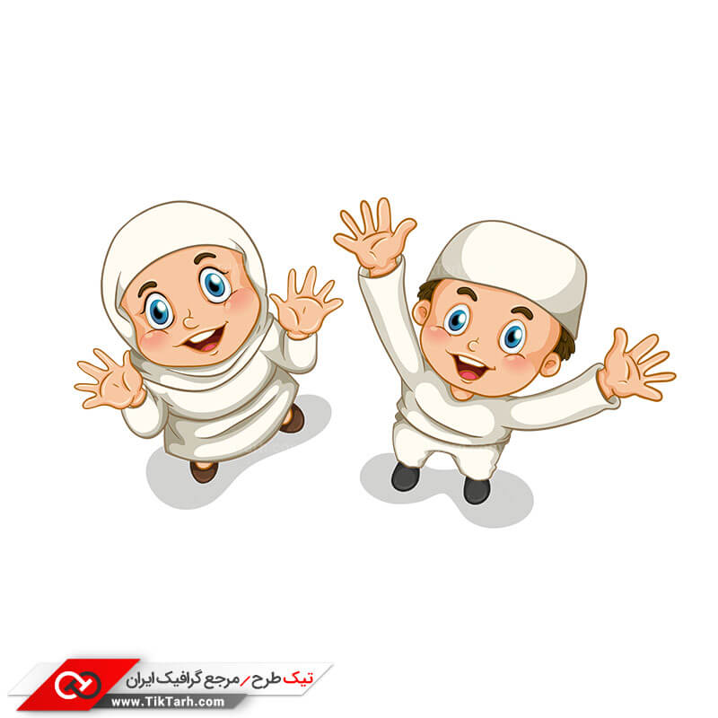 دانلود طرح آماده کلیپ آرت مذهبی کودکان زائر