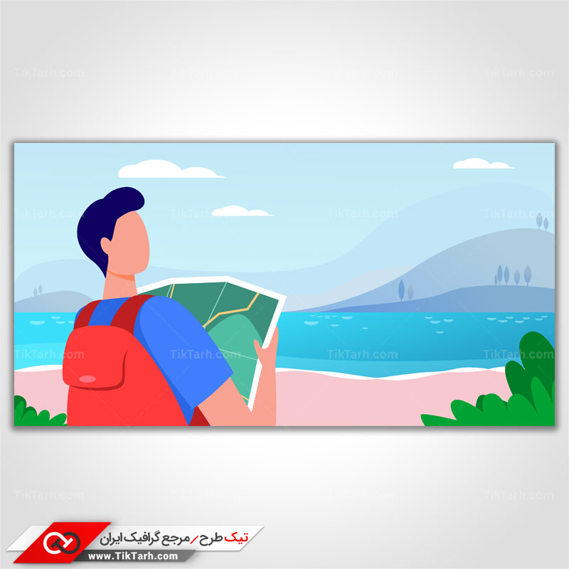 دانلود طرح لایه باز وکتور مفهومی گردش