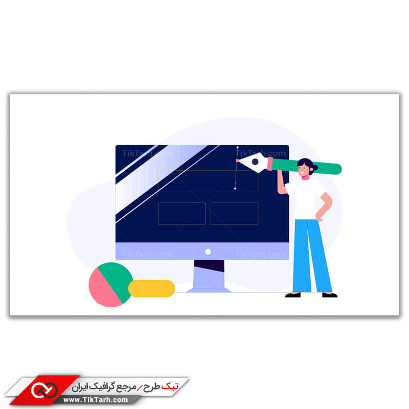 وکتور مفهومی لایه باز گرافیست