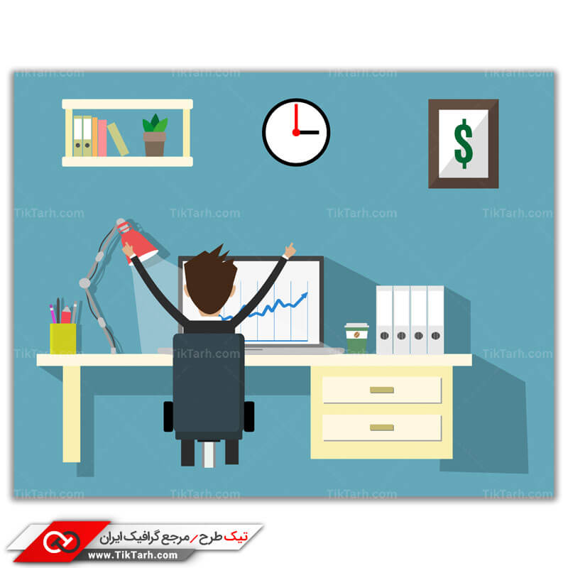 دانلود وکتور مفهومی اتاق کار