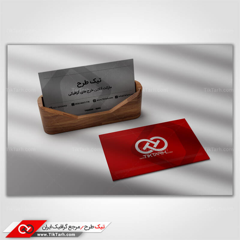 طرح لایه بازموکاپ کارت ویزیت مستطیلی