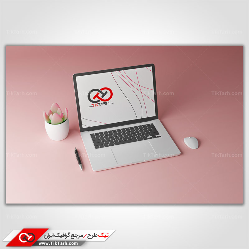 طرح گرافیکی موکاپ لپ تاپ
