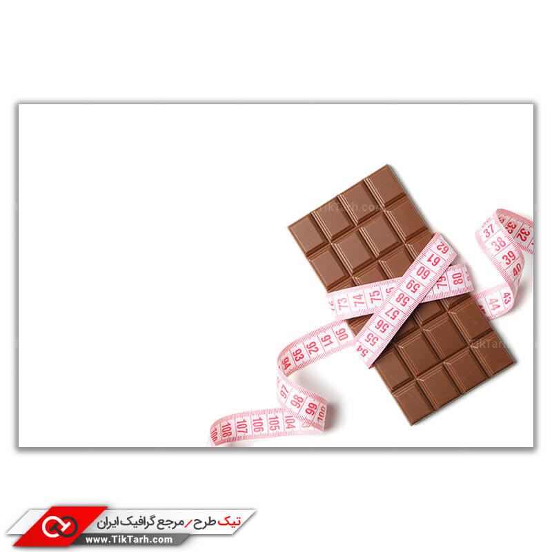 عکس گرافیکی باکیفیت شکلات تخته ای