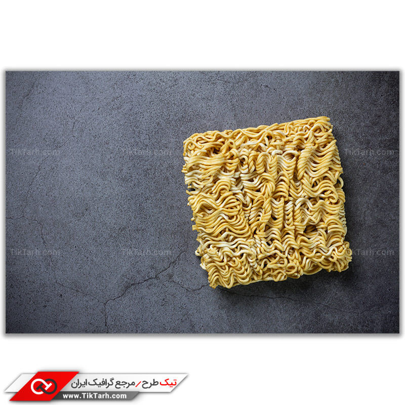 تصویر با کیفیت نودل خام