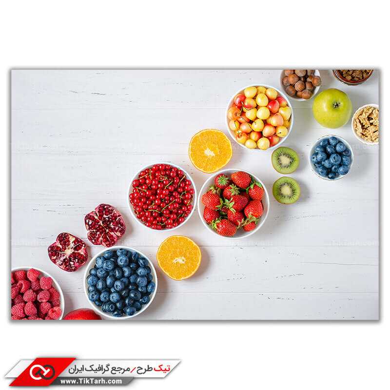 دانلود عکس گرافیکی انواع میوه