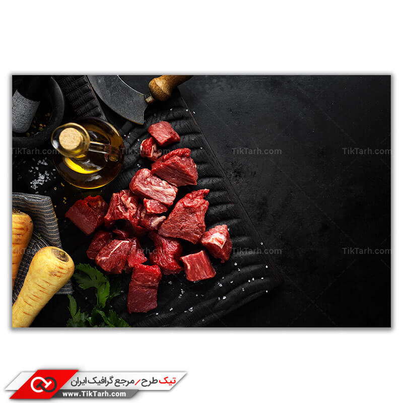 دانلود تصویر با کیفیت تکه های گوشت