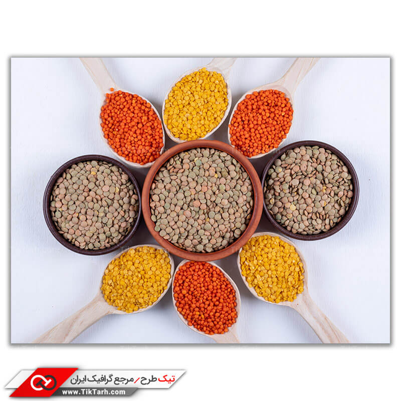 عکس با کیفیت لپه و عدس