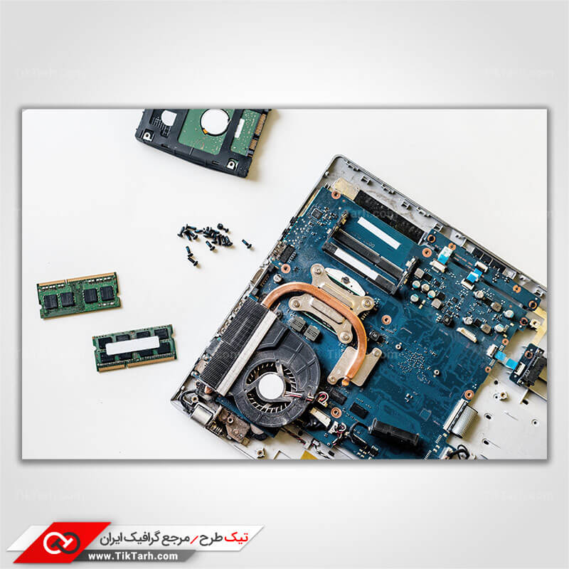 عکس لارج فرمت اجزای داخلی کامپیوتر و لپ تاپ