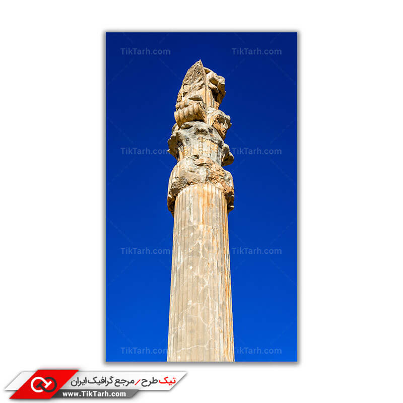 تصویر باکیفیت ستون تخت جمشید