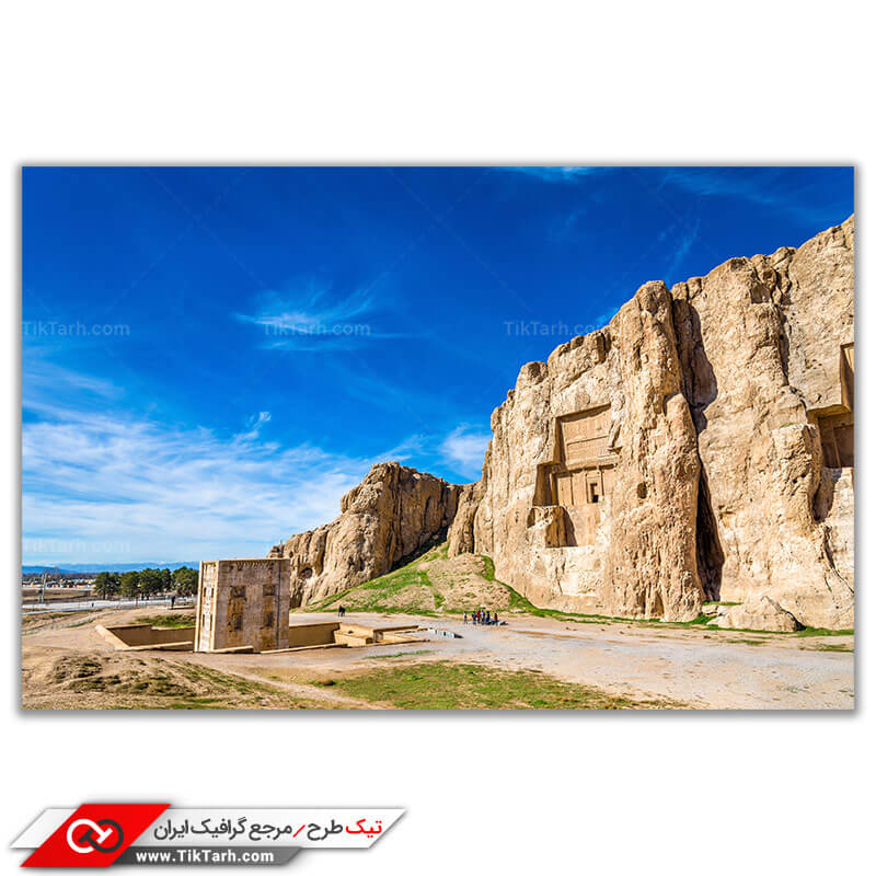 تصویر باکیفیت نقش نگاره های نقش رستم  در شمال شیراز