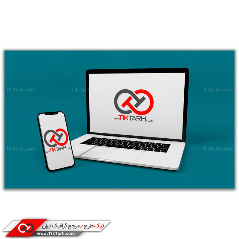 طرح گرافیکی موکاپ لپ تاپ و موبایل