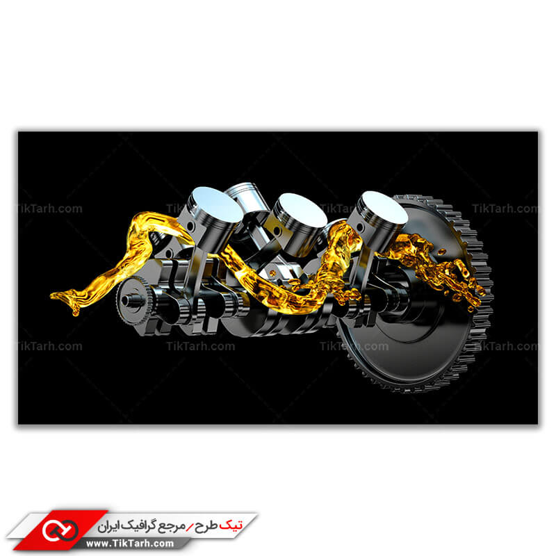 دانلود عکس گرافیکی موتور برش خورده خودرو