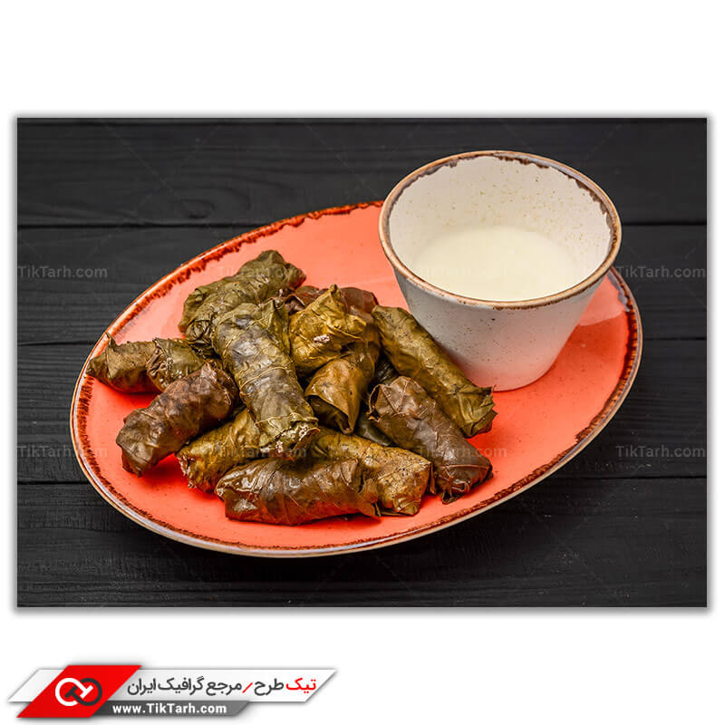 تصویر با کیفیت و زیبای دلمه با سس