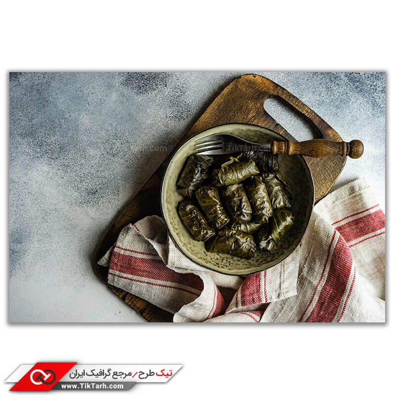 تصویر با کیفیت دلمه برگ