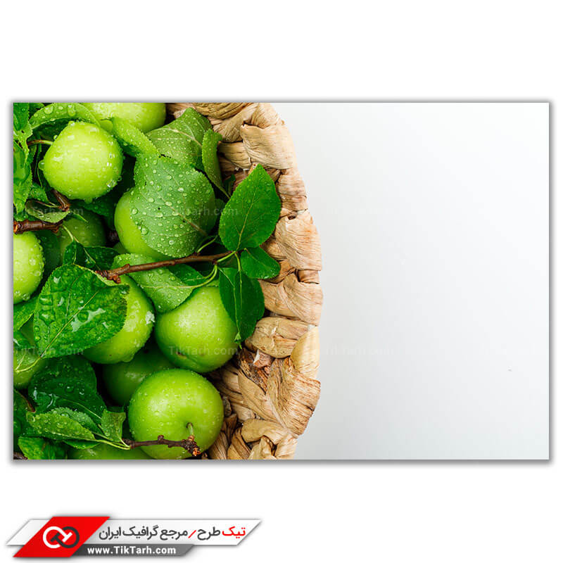 دانلود عکس لارج فرمت از گوجه سبز تازه