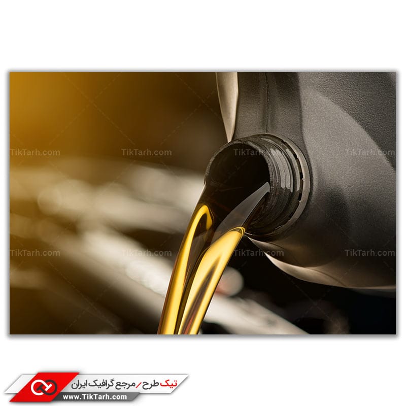 عکس گرافیکی روغن موتور خودرو