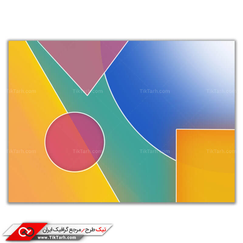 طرح لایه باز پس زمینه دایره و مثلث