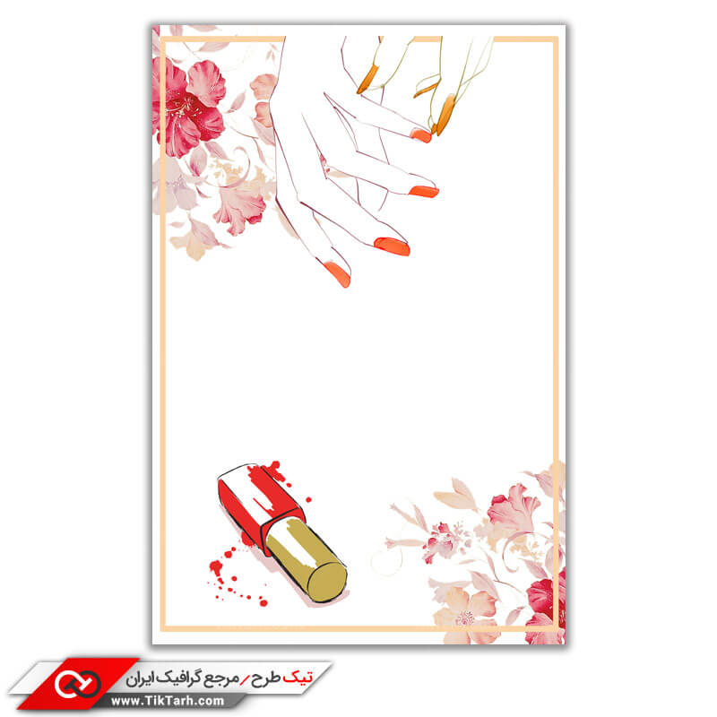 پس زمینه طراحی لاک و ناخن