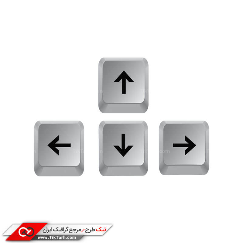 طرح لایه باز دکمه های جهت