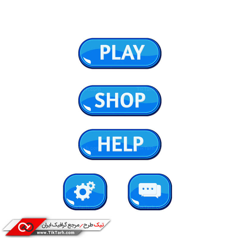 طرح دکمه های مخصوص بازی
