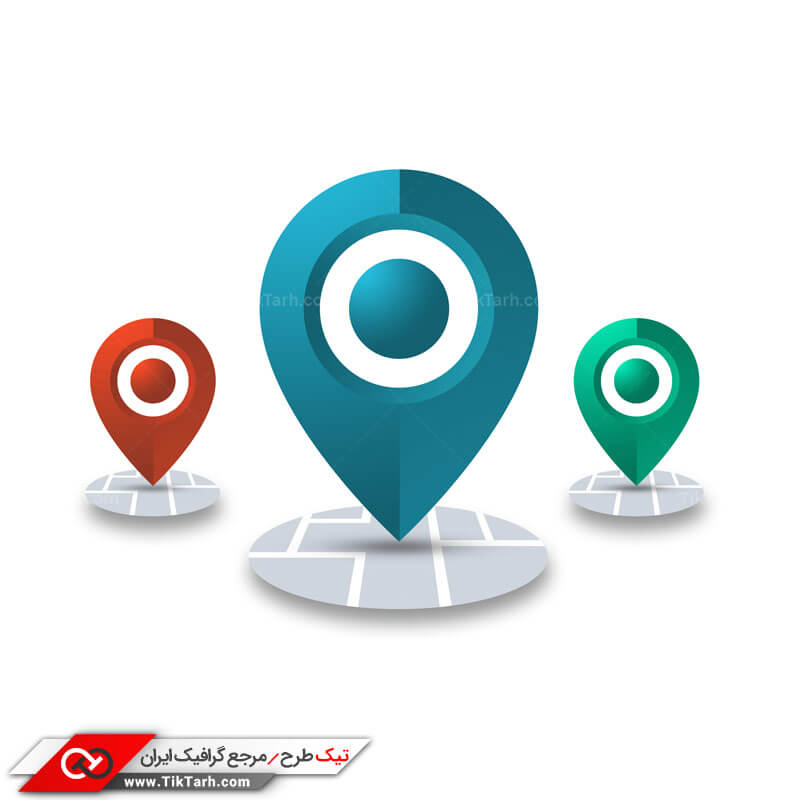 طرح کلیپ آرت نقشه یابی