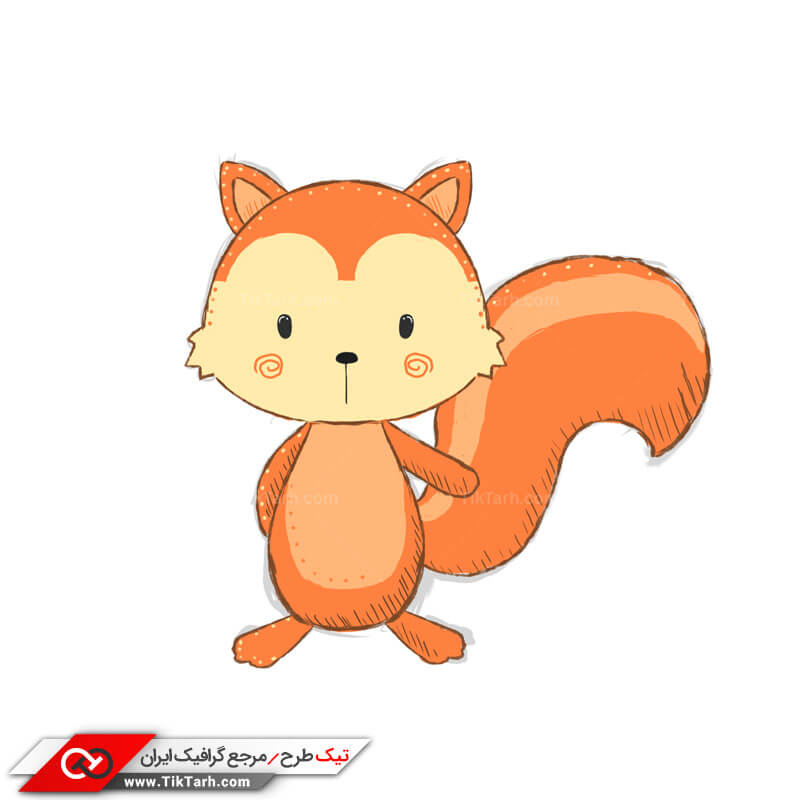طرح کلیپ آرت سنجاب