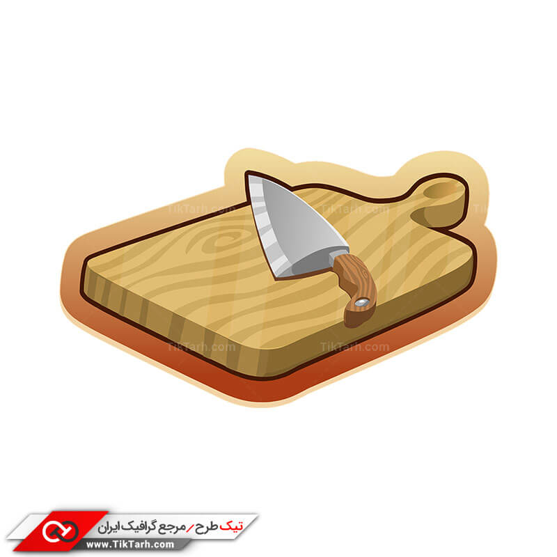 طرح کلیپ آرت تخته گوشت
