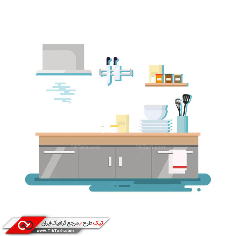 دانلود طرح کلیپ آرت آشپزخانه