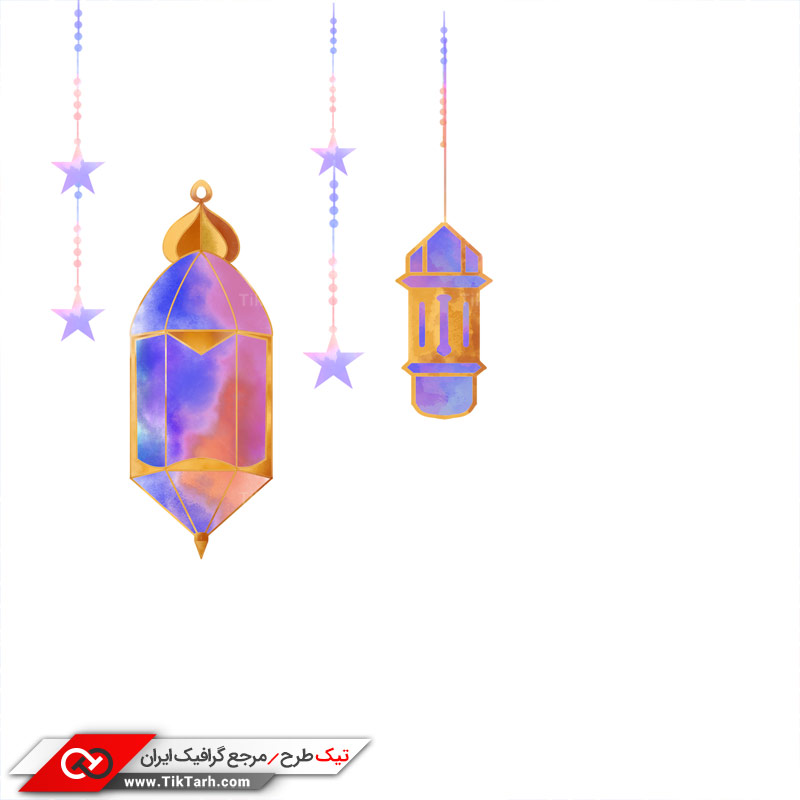 طرح کلیپ آرت چراغ فانوس