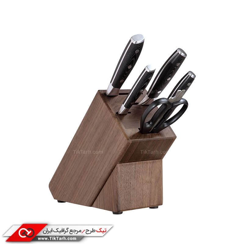 دانلود طرح باکیفیت ست چاقوی آشپزخانه