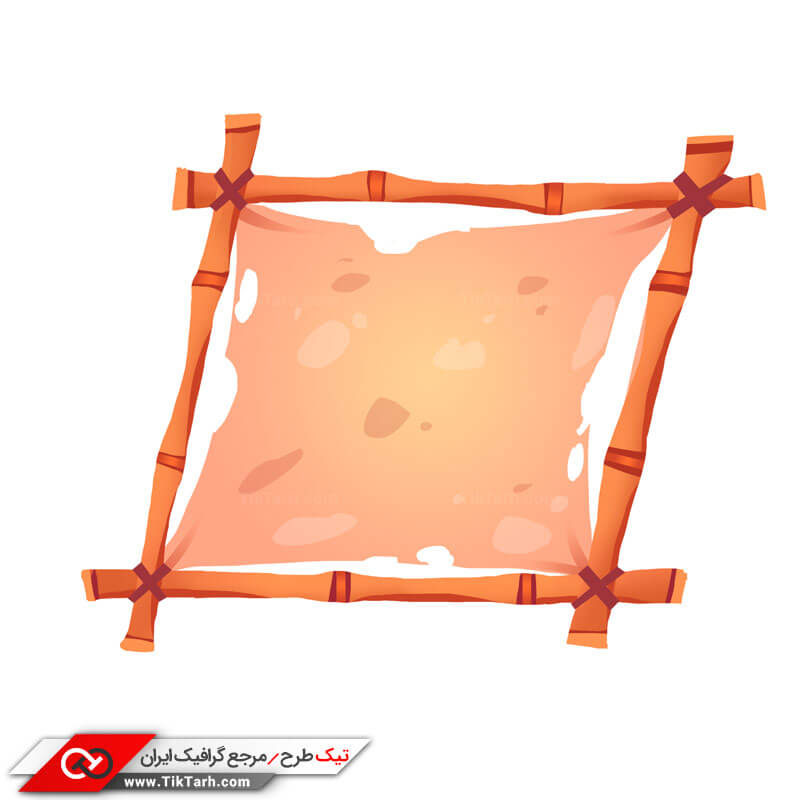 طرح لایه باز کادر نوشته کارتونی