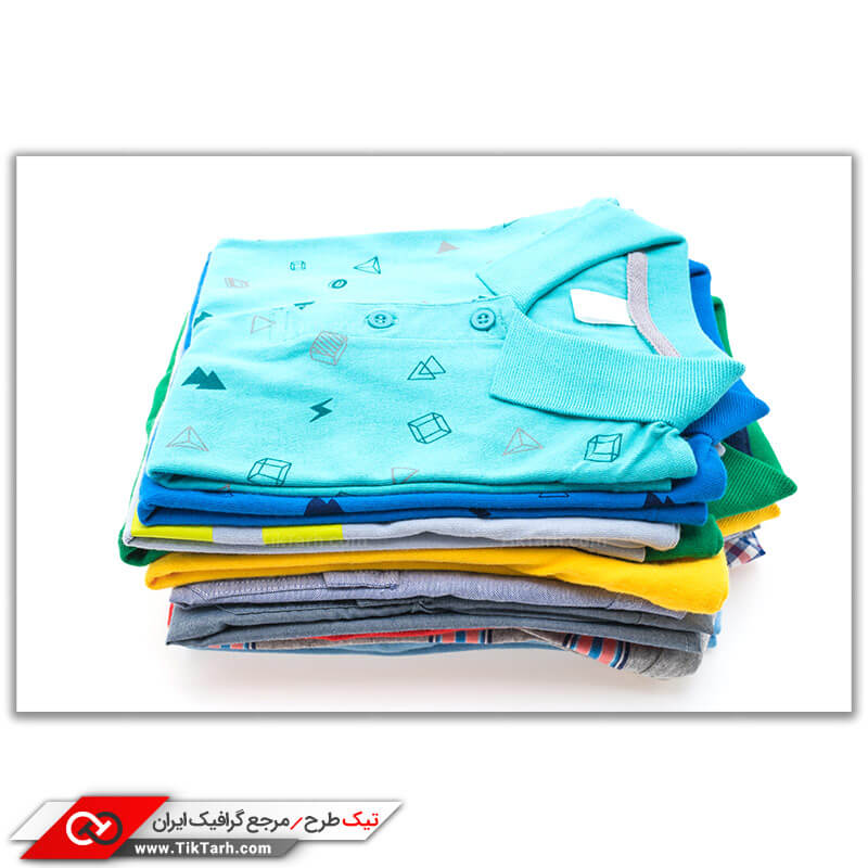 عکس گرافیکی تیشرت آبی