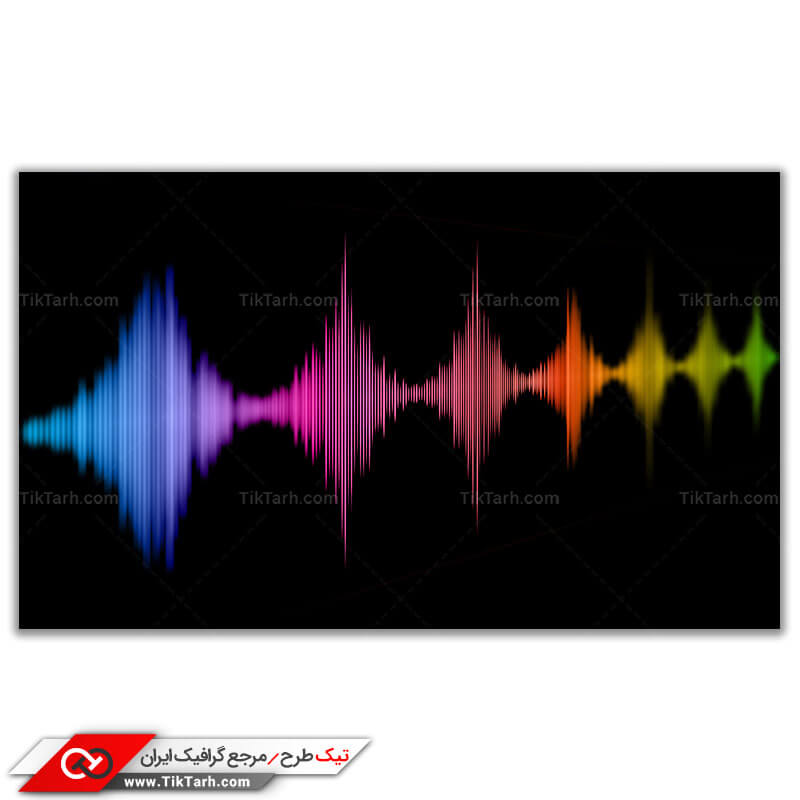 تصویر لارج فرمت نمایش امواج صوتی