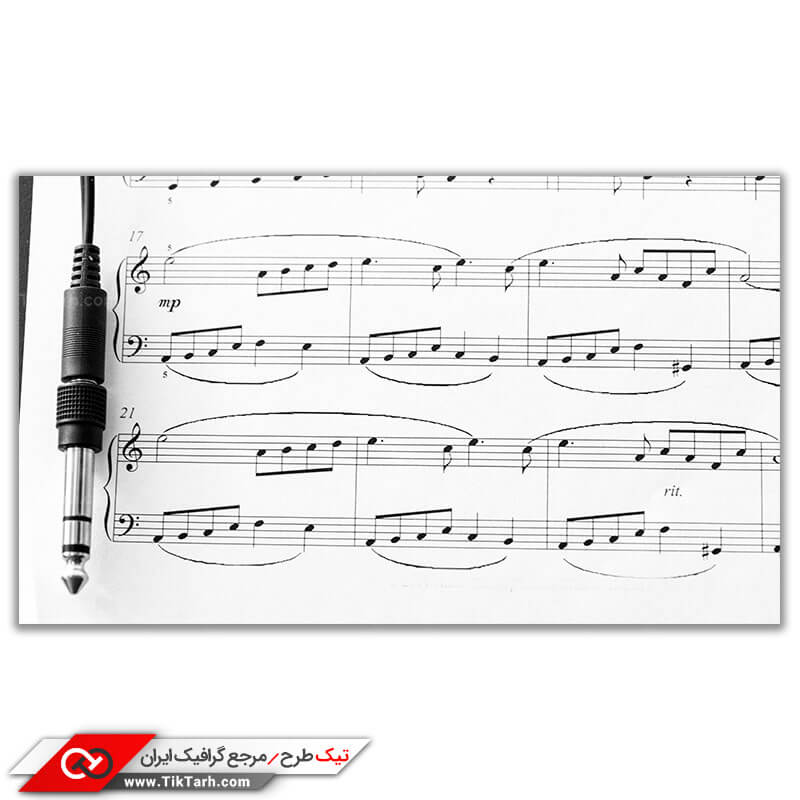 دانلود عکس باکیفیت نوشته نت موسیقی