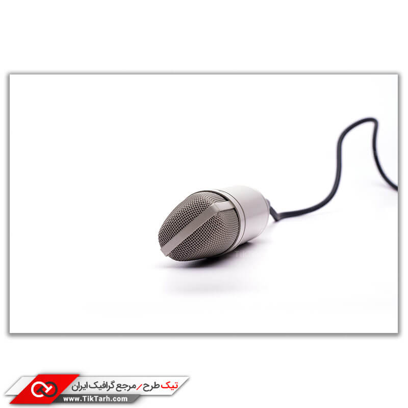 دانلود عکس باکیفیت از میکروفون مخصوص سیم دار