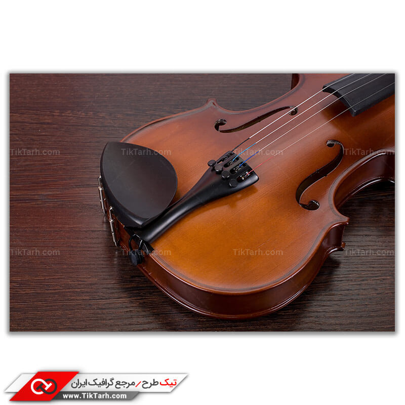 تصویر لارج فرمت از جعبه طنین ویولن